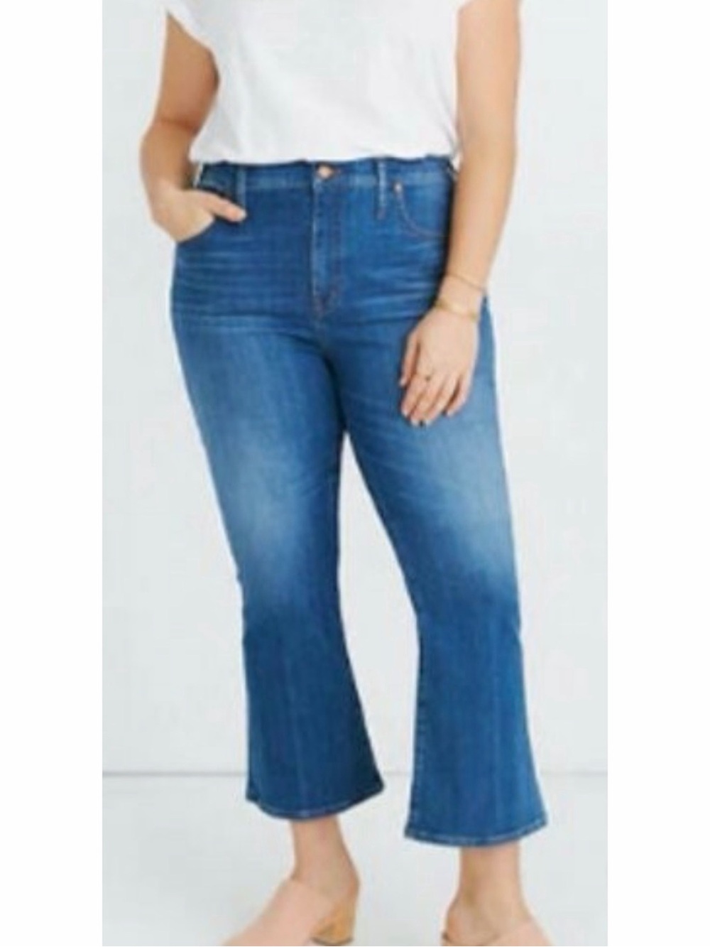 Madewell Curvy Cali Demi-Boot Jeans Blue W37
